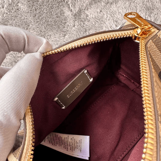 Mini Sac bowling check Baby BURBERRY
