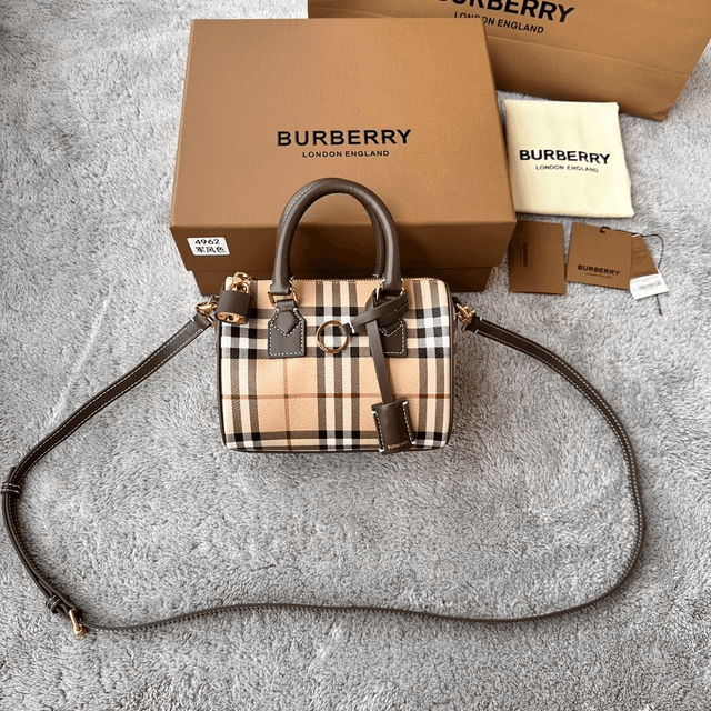 Mini Sac bowling check Baby BURBERRY